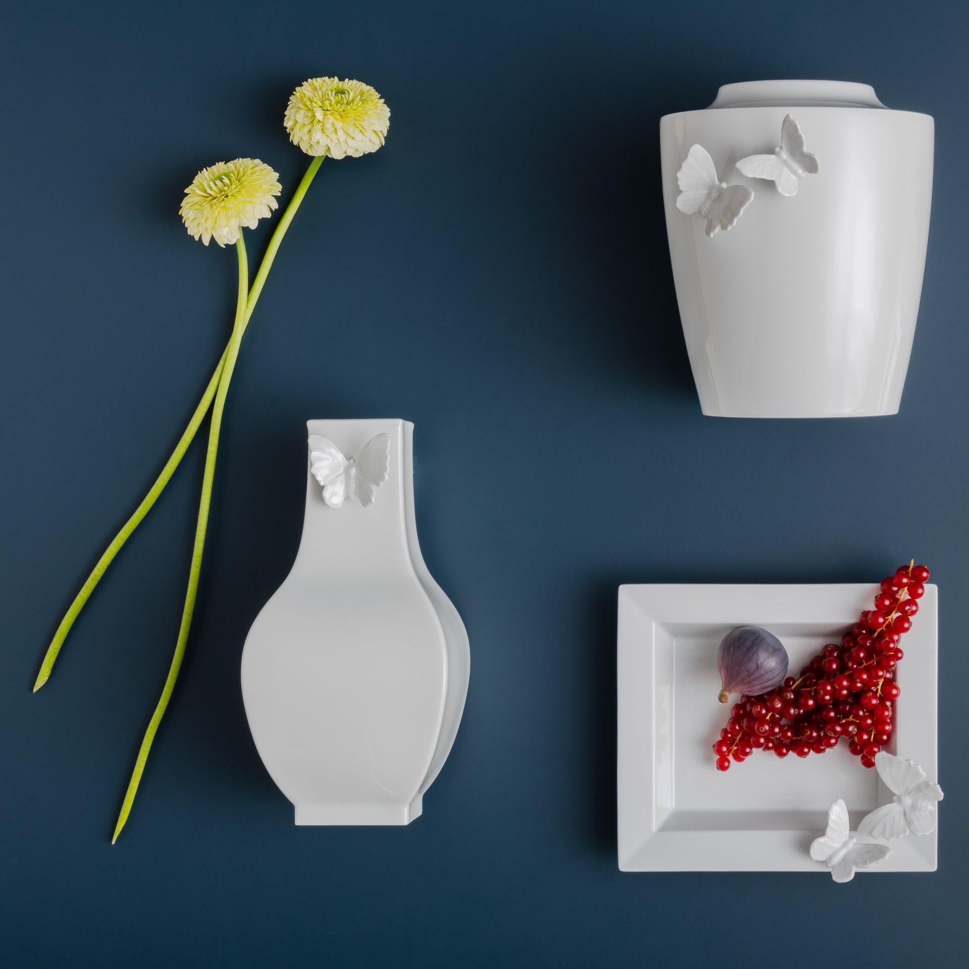 Vase "Butterfly Collection", round small