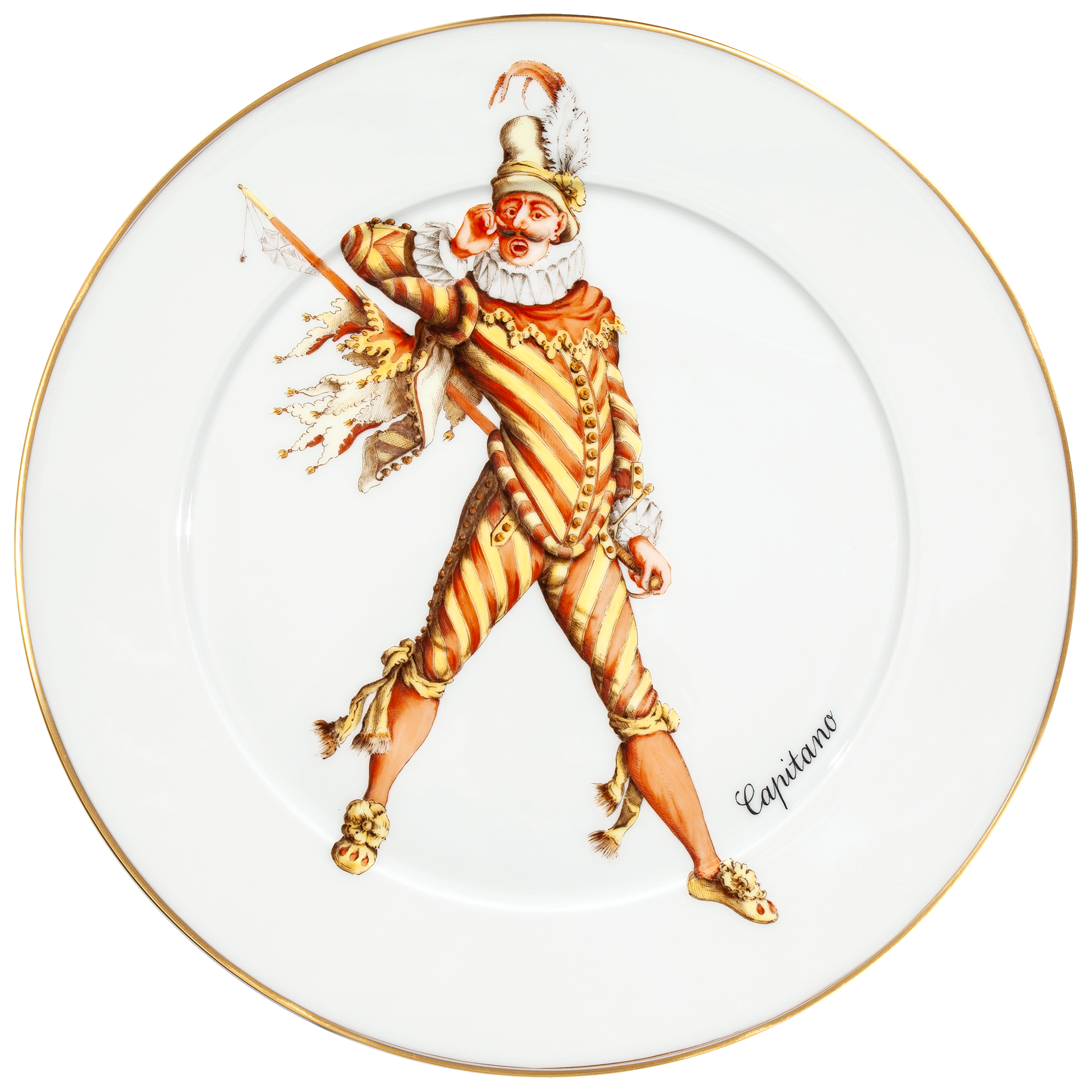 Wall Plate, Commedia dell' Arte, Capitano