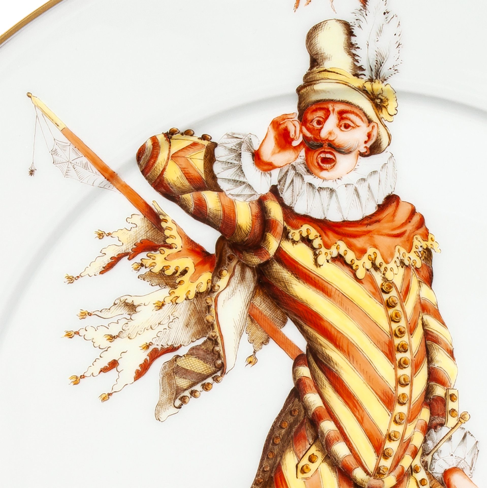 Wall Plate, Commedia dell' Arte, Capitano
