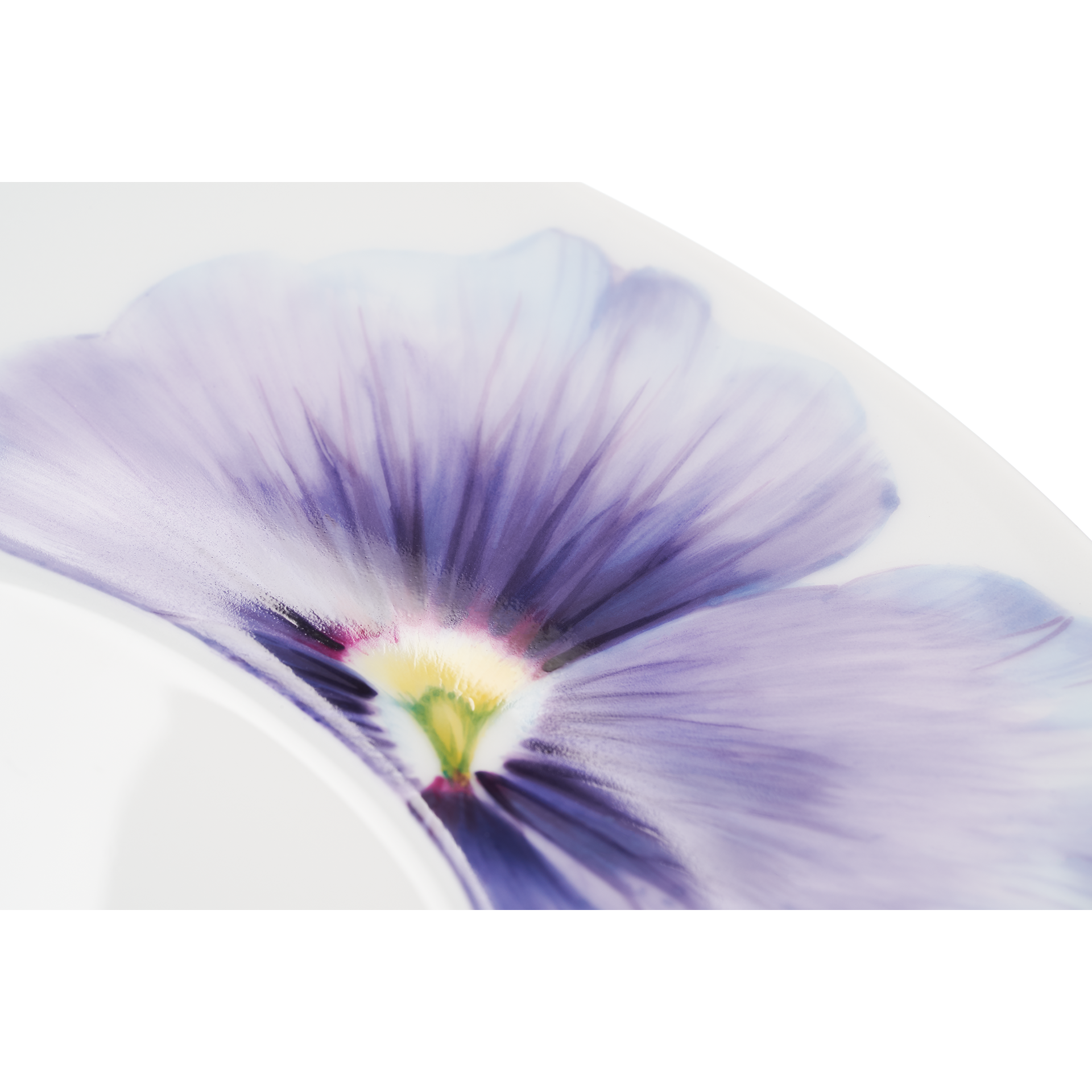 MEISSEN® COSMOPOLITAN GIANT BLOOM COFFEE CUP & SAUCER, PANSY