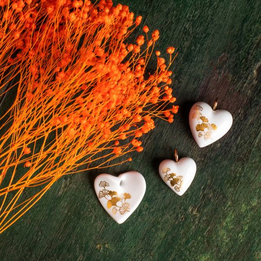 HEARTS CURVED HEART GINKGO