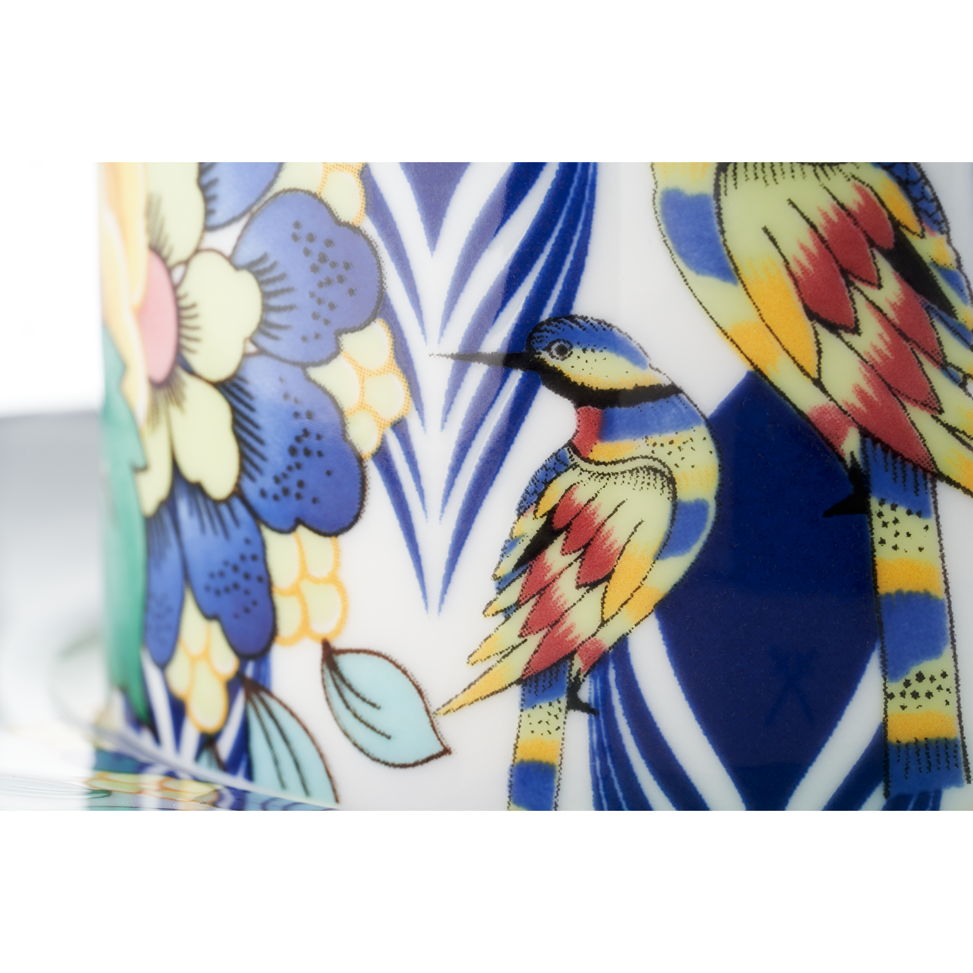 MEISSEN COLLAGE MYSTIC GARDEN COFFEE CUP SET