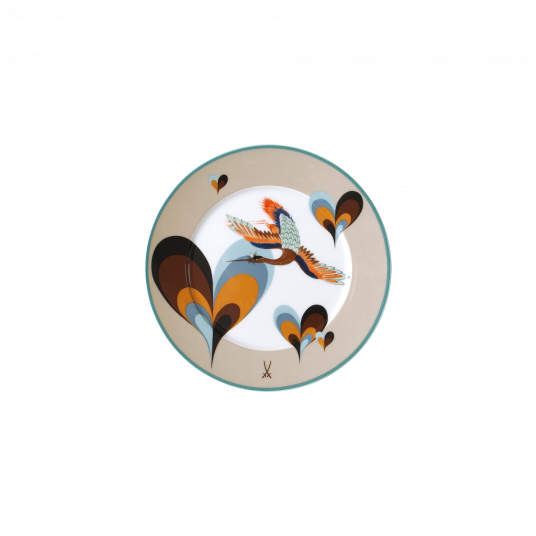 MEISSEN COLLAGE LOVE BIRDS BREAD- & BUTTER PLATE