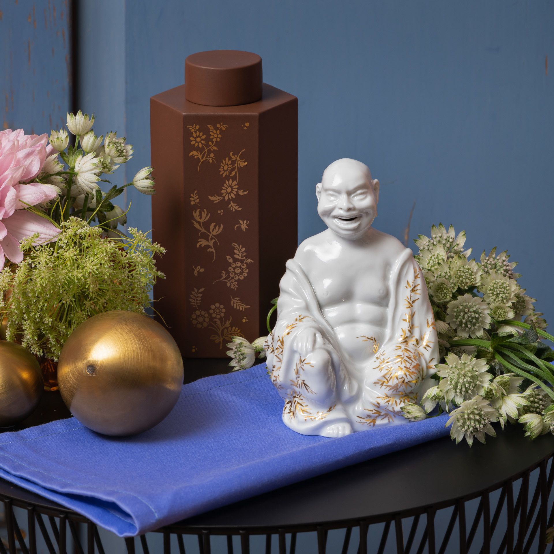 LIMITED EDITION 2021 BOX, GOLDEN FLOWER GARDEN, BÖTTGER STONEWARE