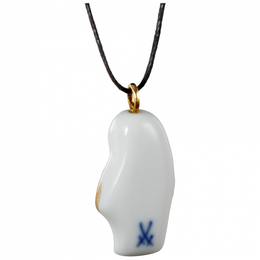 ANIMAL PENDANT PENGUIN MID RELIEF GOLD
