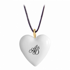 HEARTS MONOGRAM WITH 2 LETTERS IN BLACK