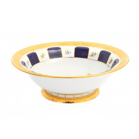 [Royal B&X X form,royal blue/gold] Round Bowl