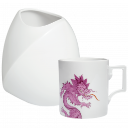HOME OFFICE SET MUG MING DRAGON AND VASE