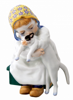 HENTSCHEL CHILDREN CHILD WITH CAT