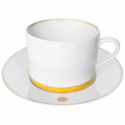 SWORDS LUXURY GOLD CAPPUCCINO CUP & SAUCER